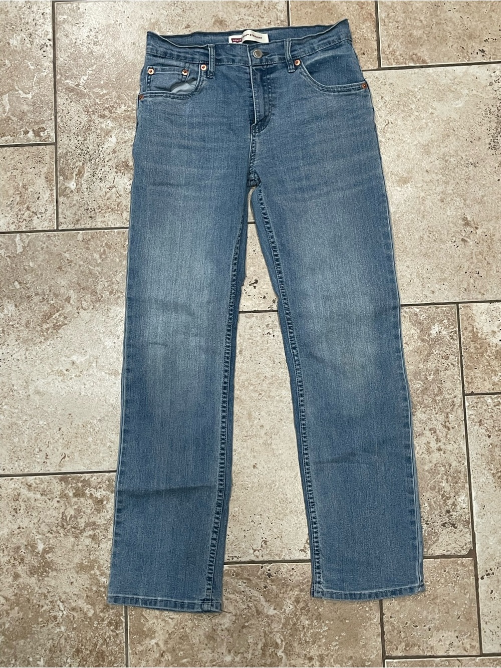 Levi’s Men’s 514 28x28 Straight-Leg Blue Jeans